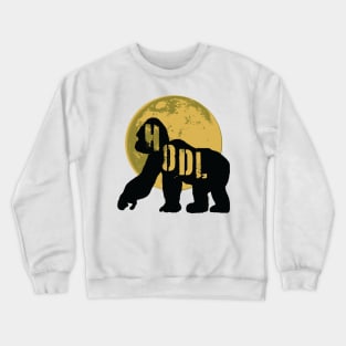 HODL Ape Gold Moon Crewneck Sweatshirt